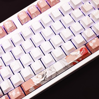 清澄晶透光RGB108鍵標準配列衛星軸鍵帽