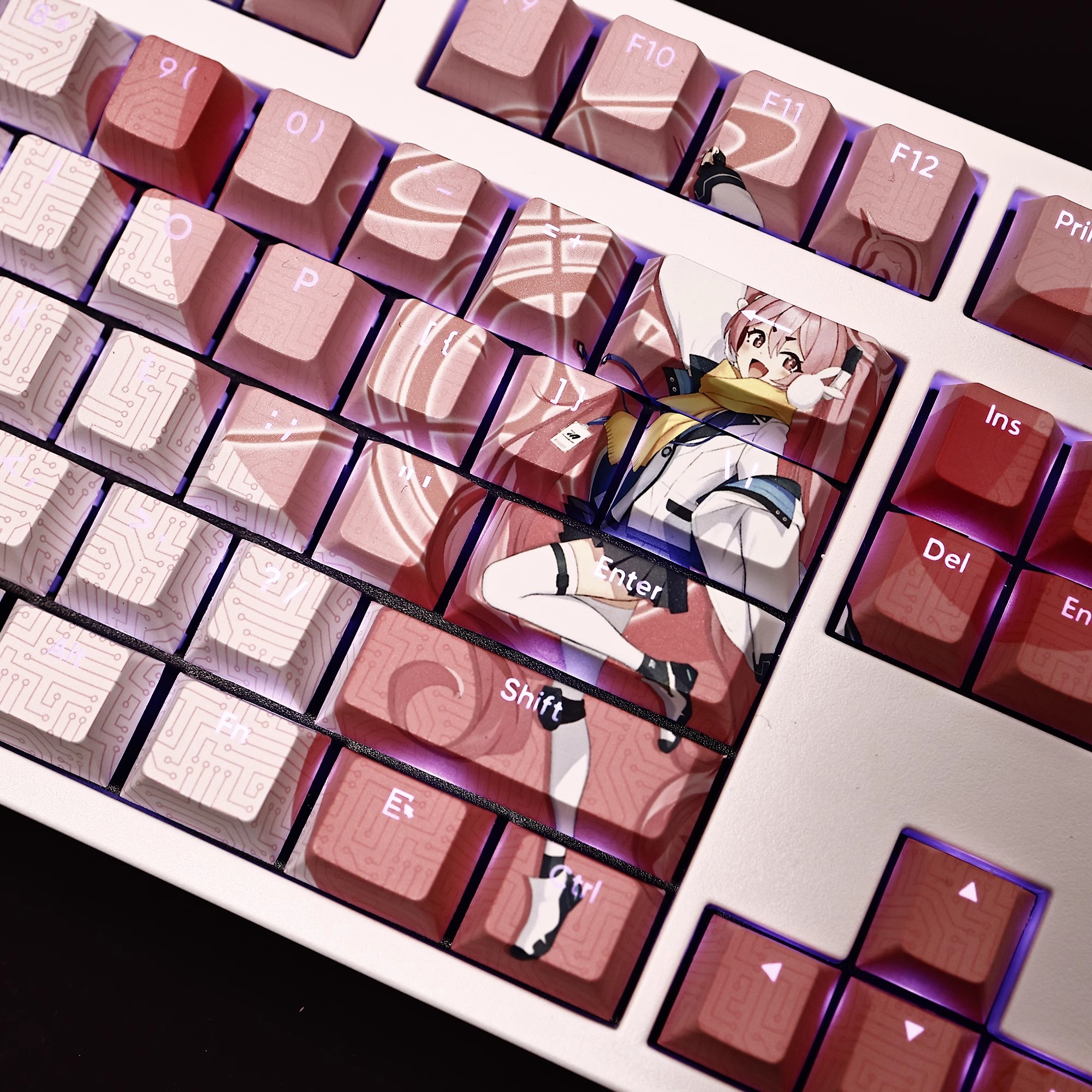 黑崎小雪透光RGB108鍵標準配列衛星軸鍵帽-ZUIHANG SHOP