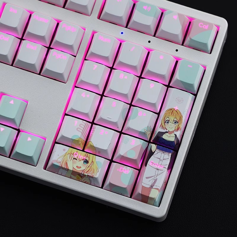 七海麻美透光RGB108鍵標準配列衛星軸鍵帽-ZUIHANG SHOP