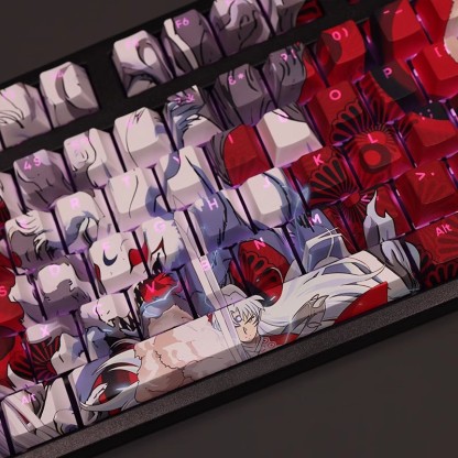 殺生丸透光RGB108鍵標準配列衛星軸鍵帽