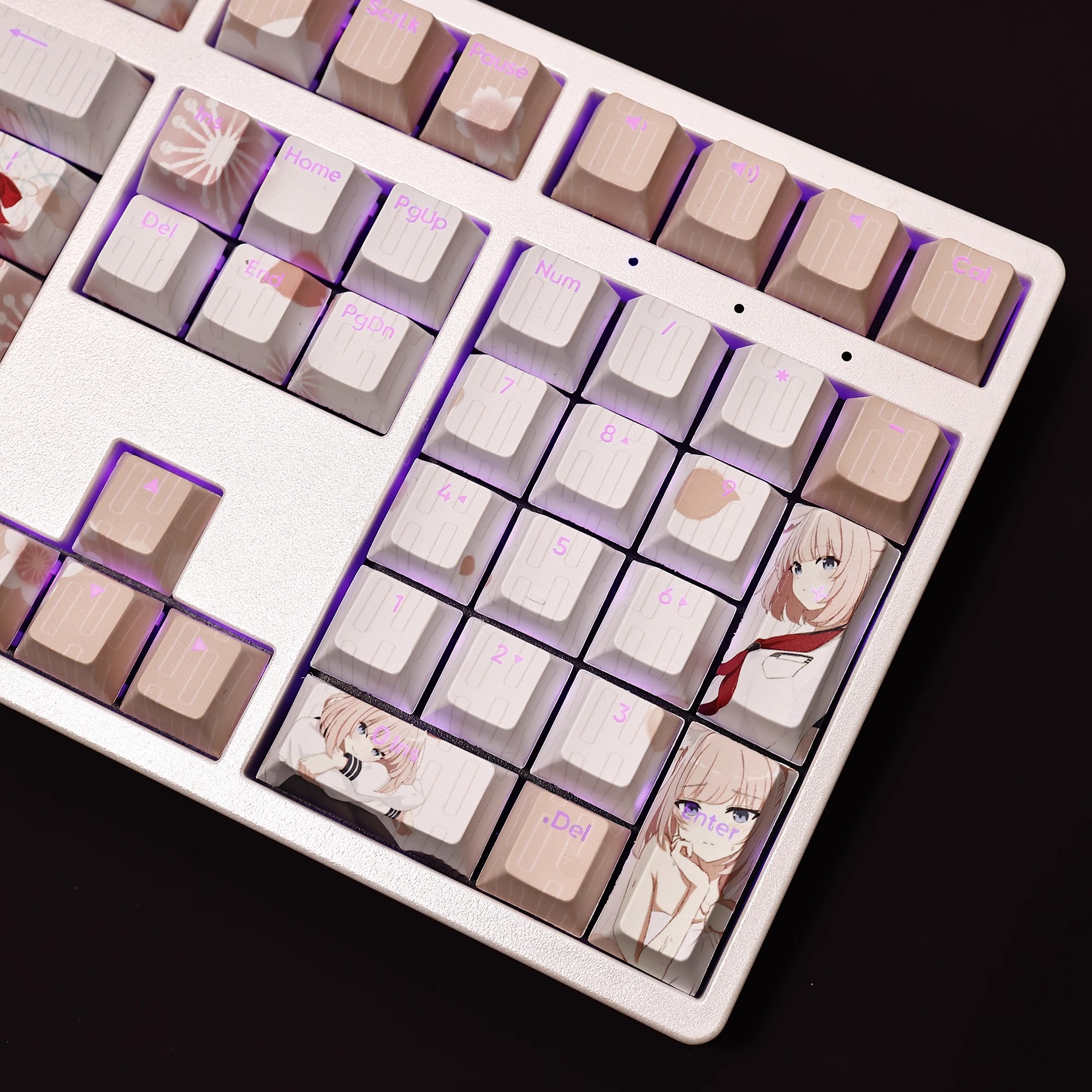 妮可透光RGB108鍵標準配列衛星軸鍵帽-ZUIHANG SHOP