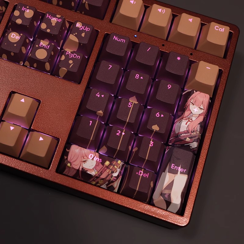 陸八魔亞瑠透光RGB108鍵標準配列衛星軸鍵帽-ZUIHANG SHOP