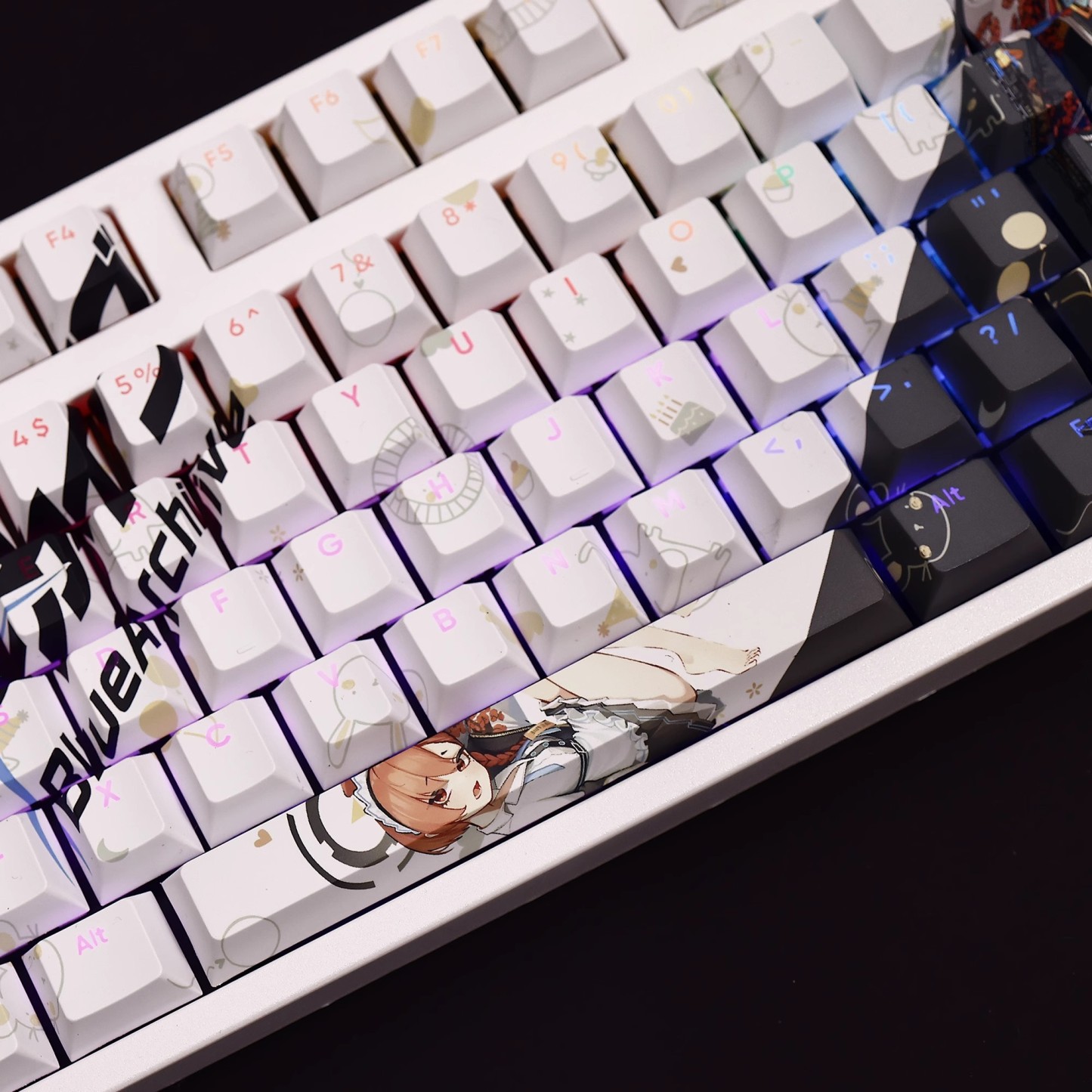美甘尼祿透光RGB108鍵標準配列衛星軸鍵帽