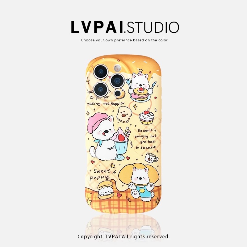 韓系可愛卡通西高地小狗手機殼-ZUIHANG SHOP