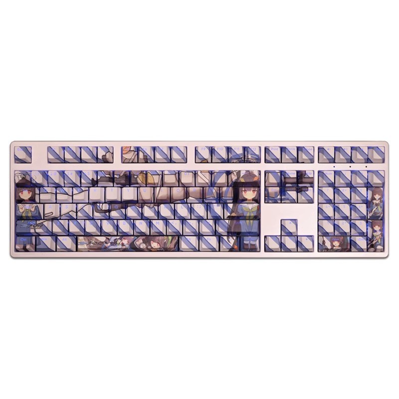 霞沢美遊透光RGB108鍵標準配列衛星軸鍵帽