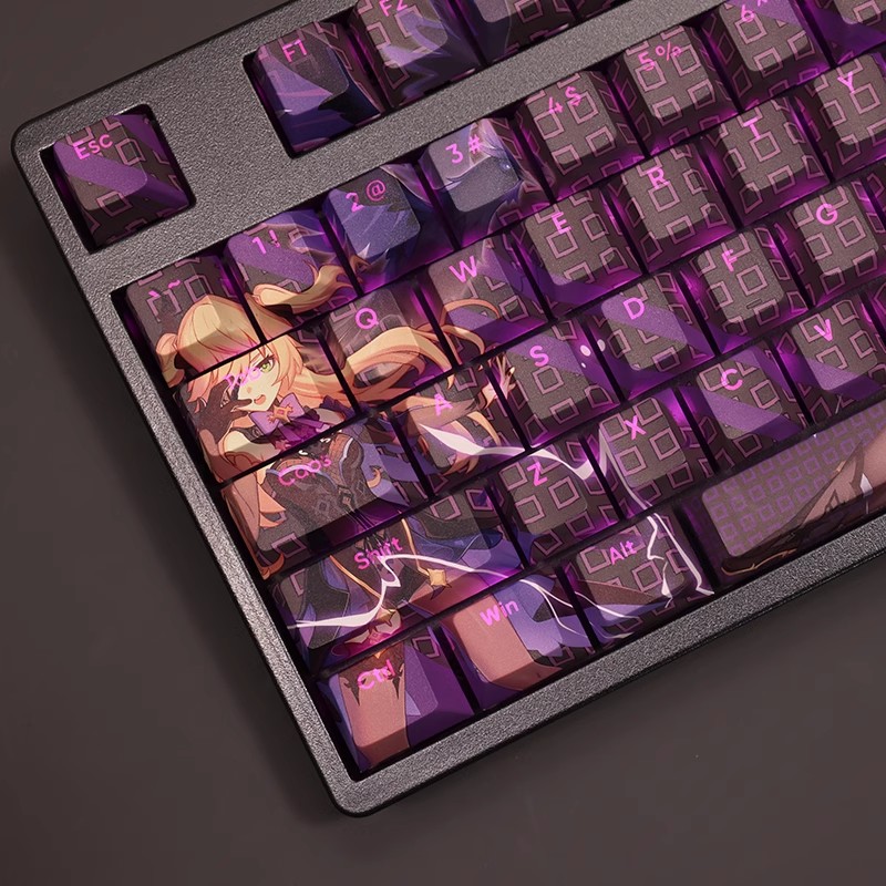 菲謝爾透光RGB108鍵標準配列衛星軸鍵帽-ZUIHANG SHOP