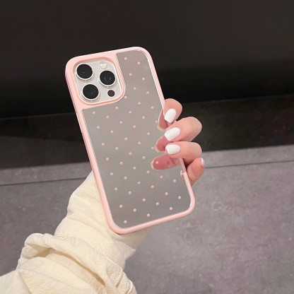 韓系簡約風波點鏡面手機殼-ZUIHANG SHOP