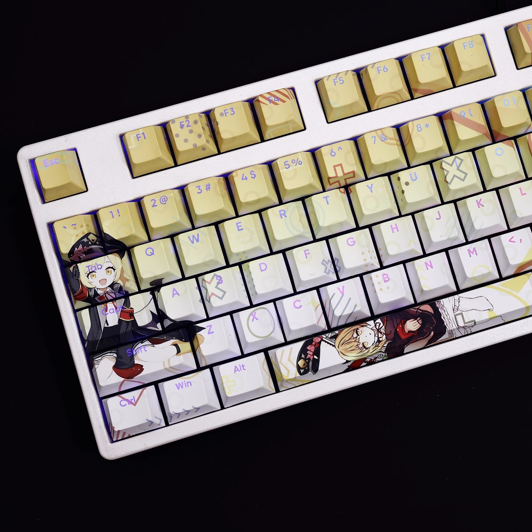 丹花伊吹透光RGB108鍵標準配列衛星軸鍵帽