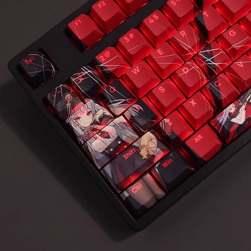 黑館晴奈透光RGB108鍵標準配列衛星軸鍵帽-ZUIHANG SHOP