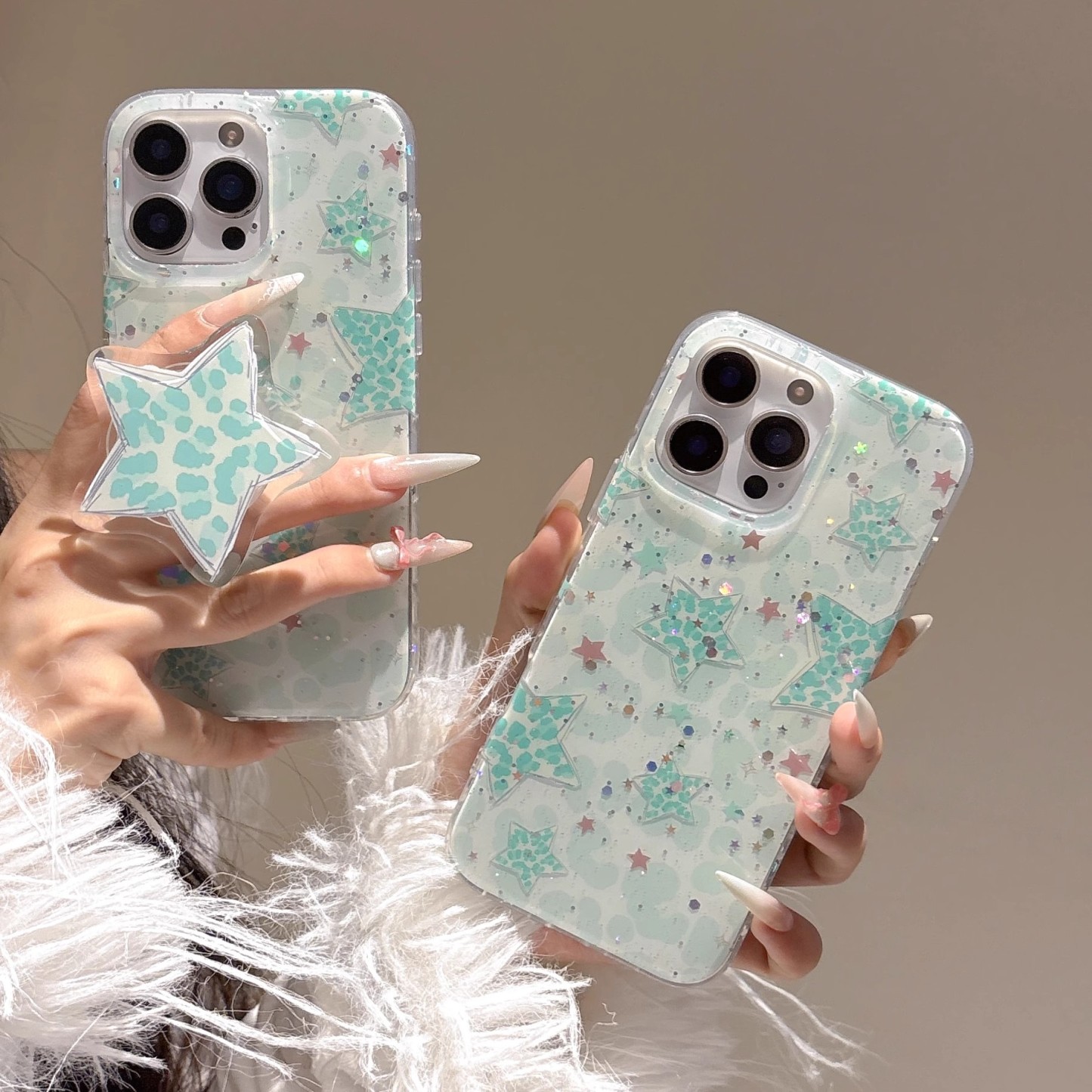 韓系小眾豹紋星星手機殼-ZUIHANG SHOP