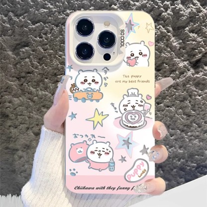 Chiikawa彩銀線條漸變防摔手機殼-ZUIHANG SHOP