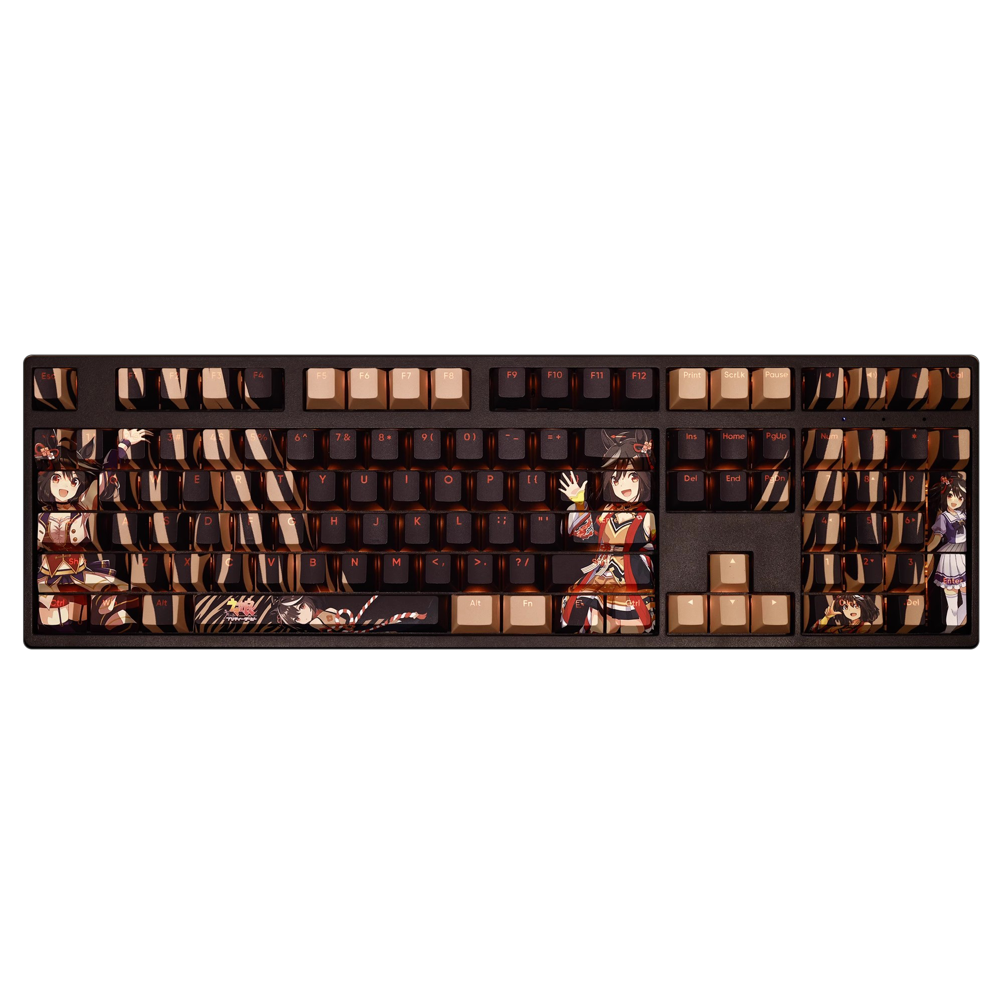 北部玄駒賽馬娘透光RGB108鍵標準配列衛星軸鍵帽-ZUIHANG SHOP