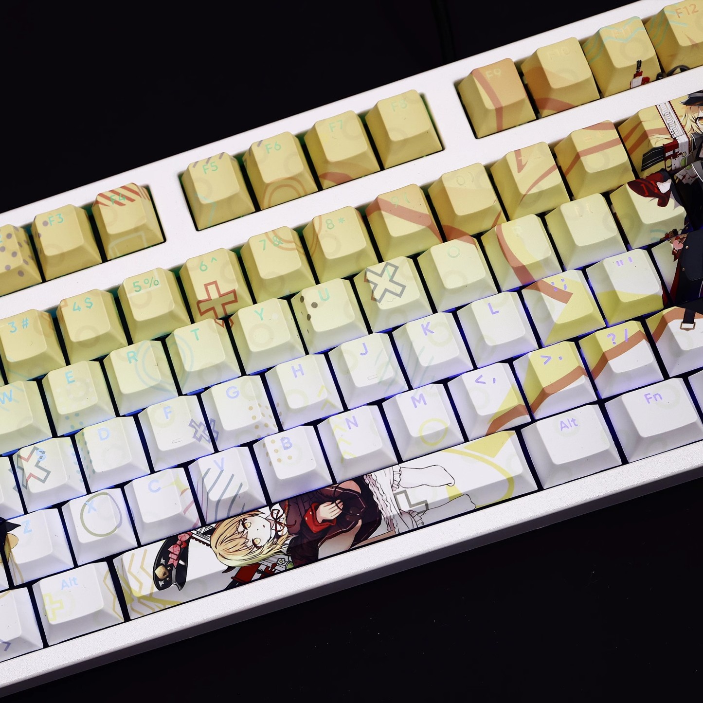 丹花伊吹透光RGB108鍵標準配列衛星軸鍵帽