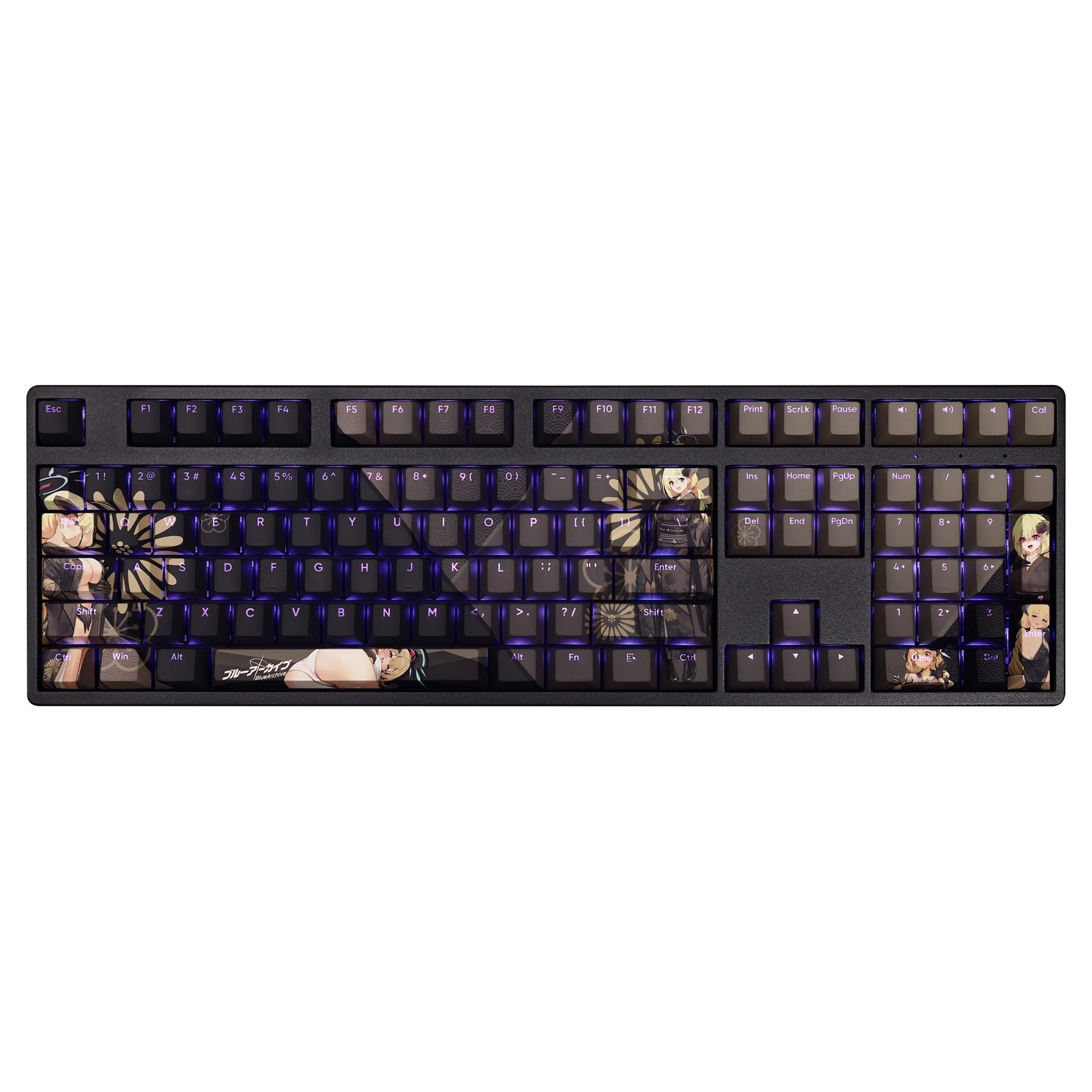 鱷淵明裡透光RGB108鍵標準配列衛星軸鍵帽-ZUIHANG SHOP