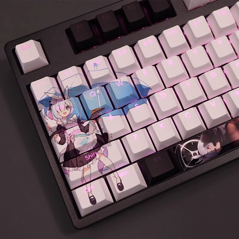 阿羅娜普拉娜透光RGB108鍵標準配列衛星軸鍵帽-ZUIHANG SHOP