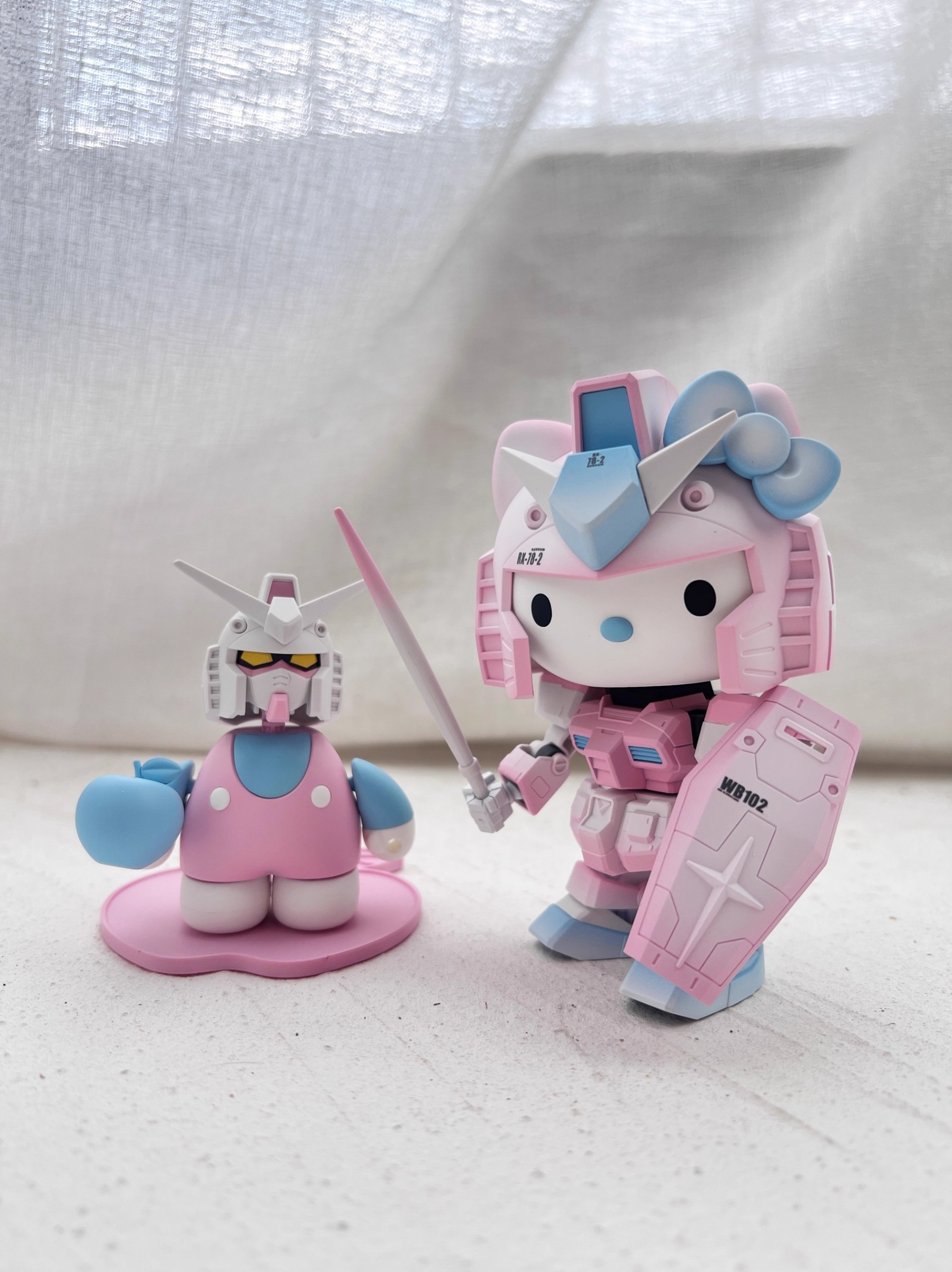 萬代 SDCS HELLO KITTY 凱蒂貓 薩克I +夏亞專用薩克II+RX-78-2 鋼彈-ZUIHANG SHOP