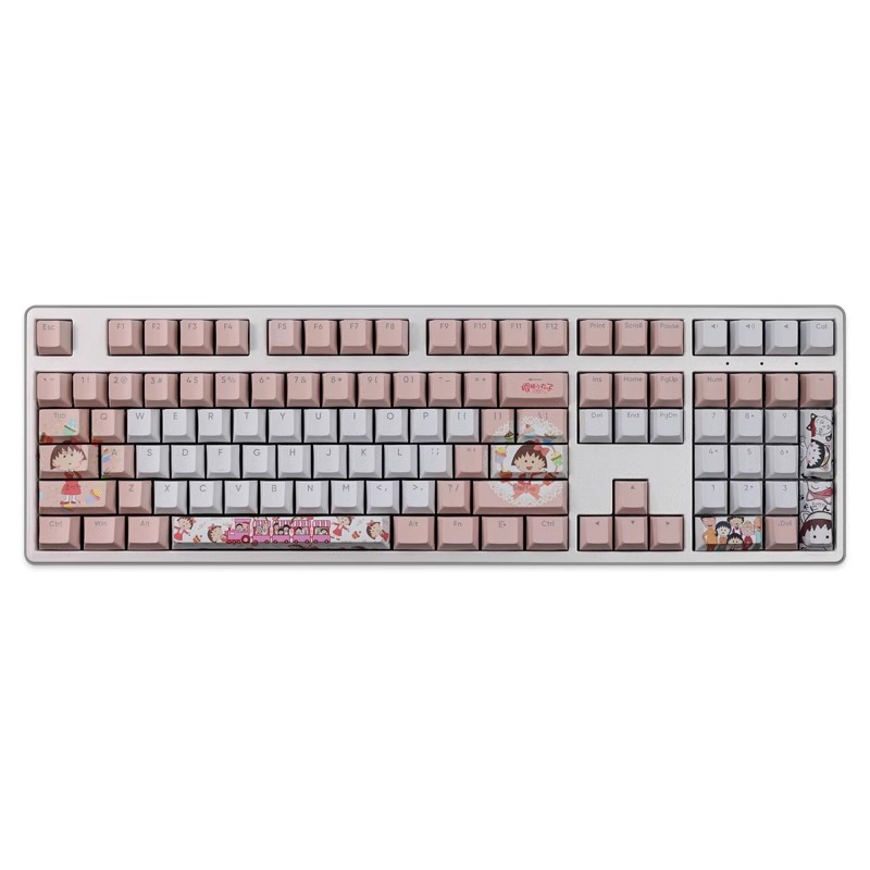 櫻桃小丸子透光RGB108鍵標準配列衛星軸鍵帽-ZUIHANG SHOP