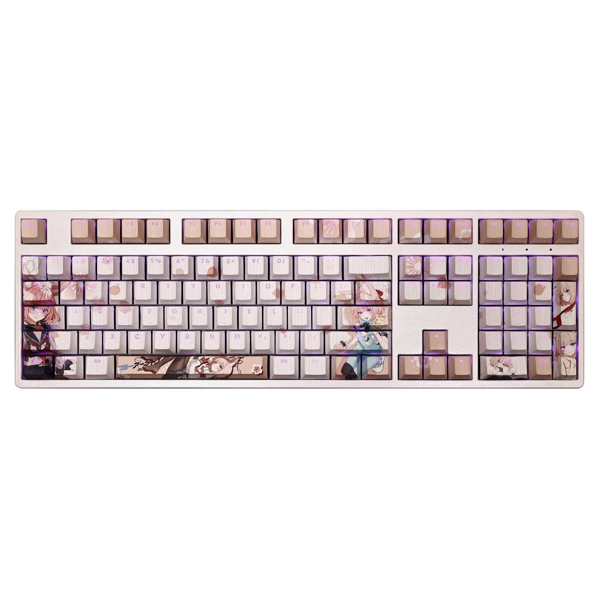 妮可透光RGB108鍵標準配列衛星軸鍵帽-ZUIHANG SHOP