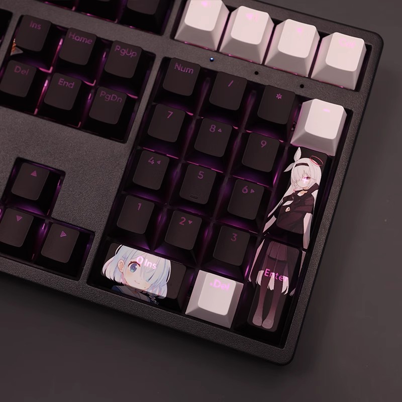 阿羅娜普拉娜透光RGB108鍵標準配列衛星軸鍵帽-ZUIHANG SHOP