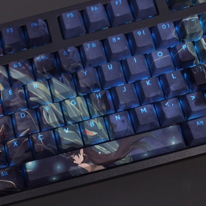 飲月君透光RGB108鍵標準配列衛星軸鍵帽