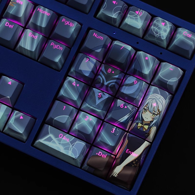 原神珐露珊透光RGB108鍵標準配列衛星軸鍵帽-ZUIHANG SHOP