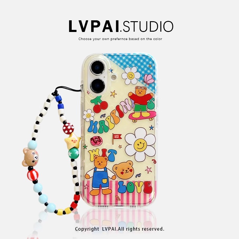 韓系卡通插畫花朵手機殼-ZUIHANG SHOP