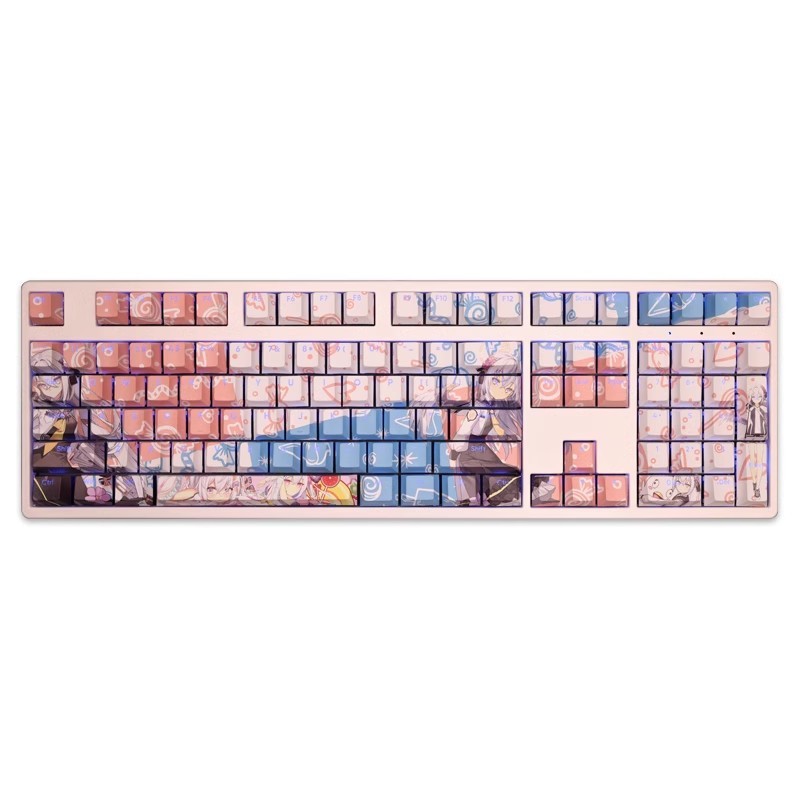 白洲梓透光RGB108鍵標準配列衛星軸鍵帽