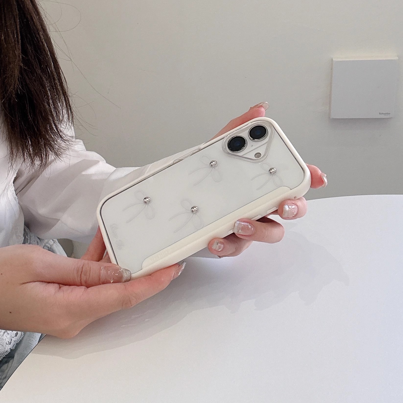 韓系波點蝴蝶結手機殼-ZUIHANG SHOP