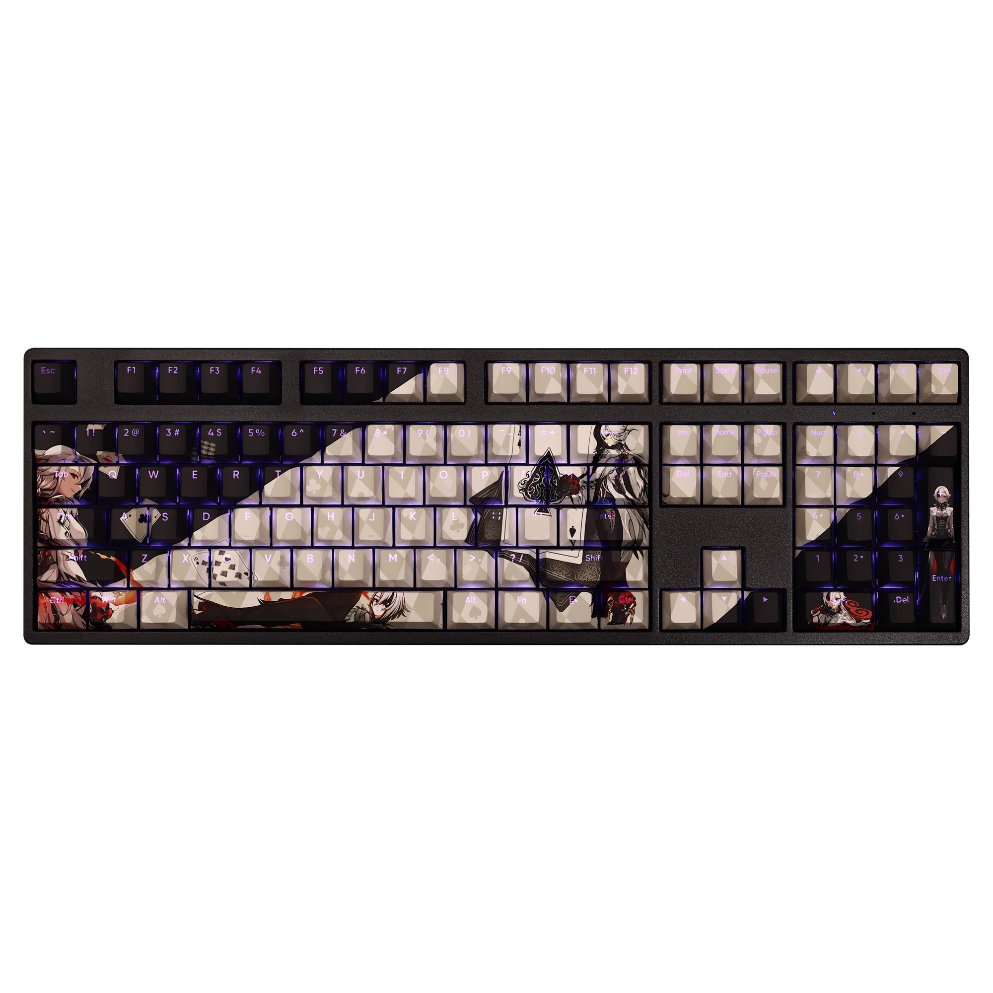 阿蕾奇諾透光RGB108鍵標準配列衛星軸鍵帽-ZUIHANG SHOP