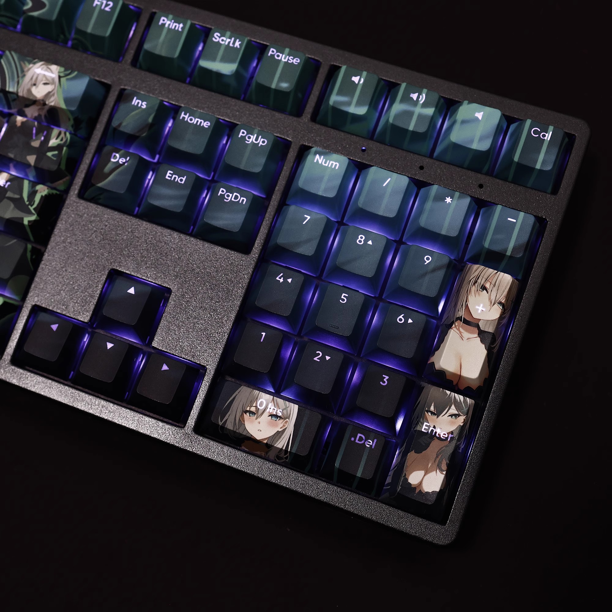 砂狼黑子透光RGB108鍵標準配列衛星軸鍵帽-ZUIHANG SHOP