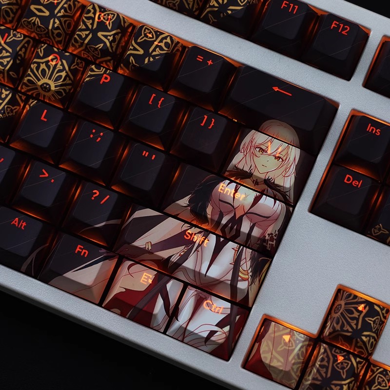 原神天理維繫者透光RGB108鍵標準配列衛星軸鍵帽-ZUIHANG SHOP