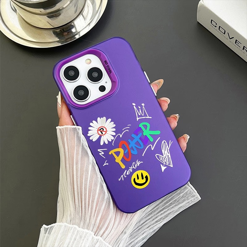 權志龍GD 彩銀線條漸變防摔手機殼-ZUIHANG SHOP