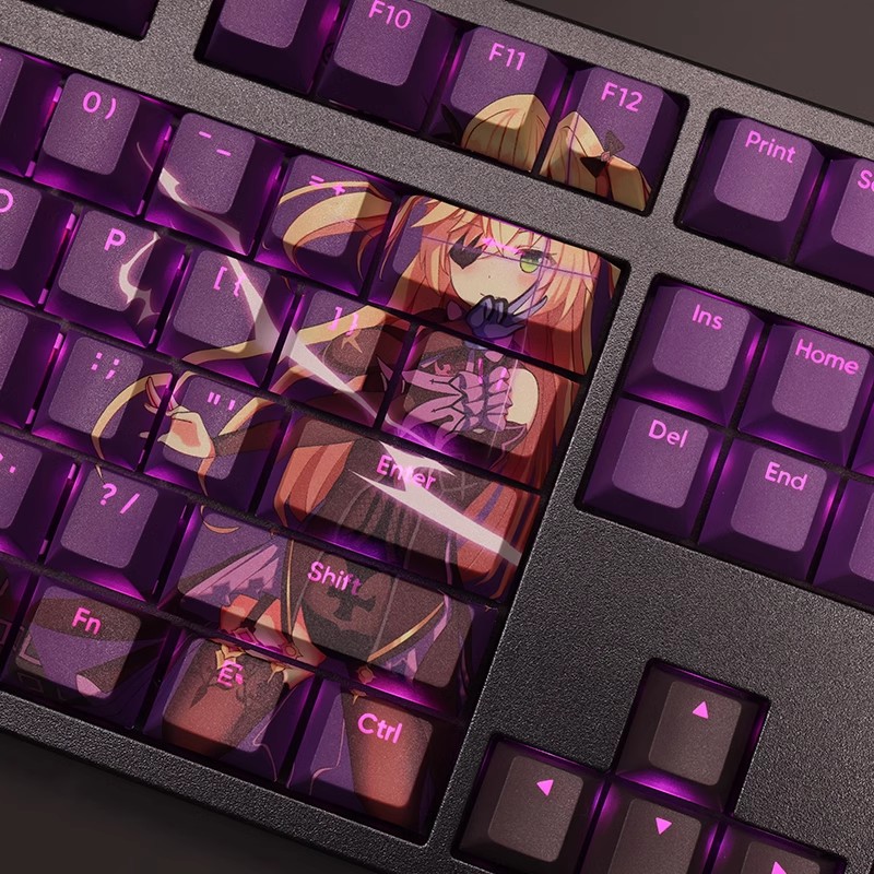 菲謝爾透光RGB108鍵標準配列衛星軸鍵帽-ZUIHANG SHOP