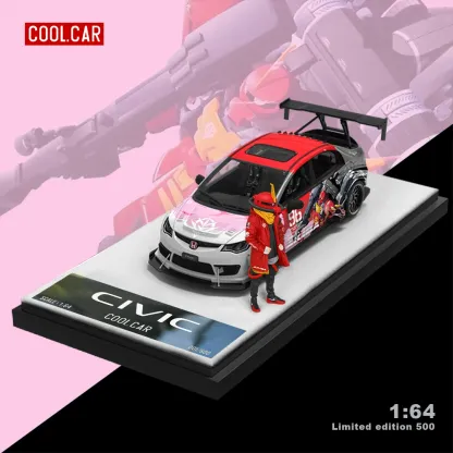 Cool Car 1:64 本田思域爆改 機甲系列 合金仿真車模型