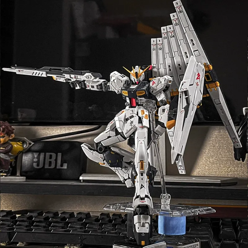 RG ν鋼彈 R32帶浮游砲背包帶水帖支架