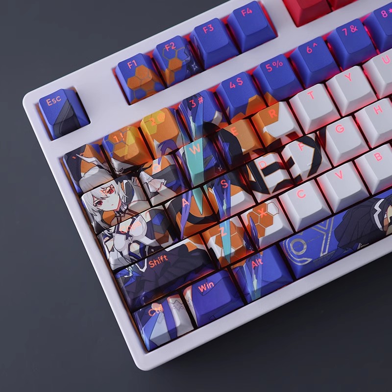 德麗莎透光RGB108鍵標準配列衛星軸鍵帽-ZUIHANG SHOP