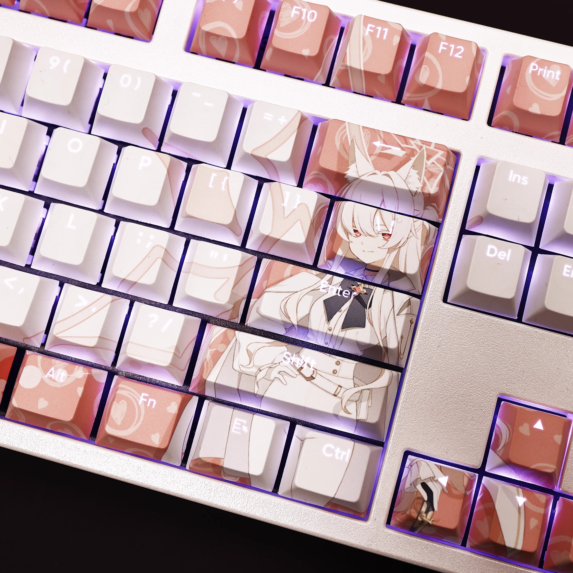 清澄晶透光RGB108鍵標準配列衛星軸鍵帽-ZUIHANG SHOP