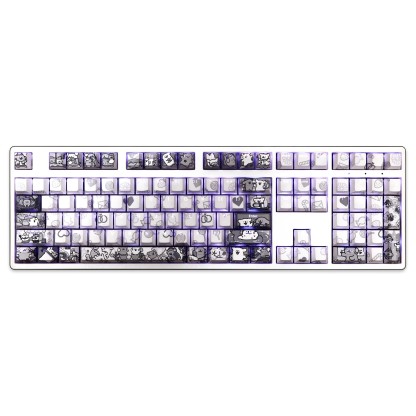 線條小狗透光RGB108鍵標準配列衛星軸鍵帽-ZUIHANG SHOP