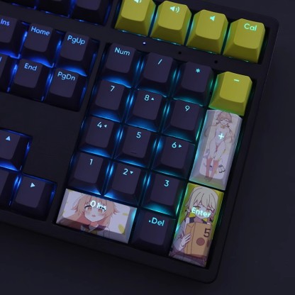 阿慈穀日富美透光RGB108鍵標準配列衛星軸鍵帽