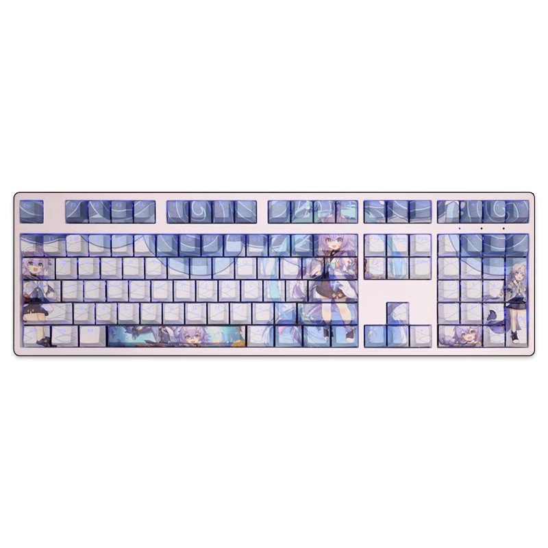 白露透光RGB108鍵標準配列衛星軸鍵帽