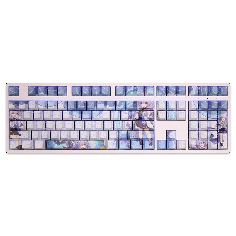 白露透光RGB108鍵標準配列衛星軸鍵帽