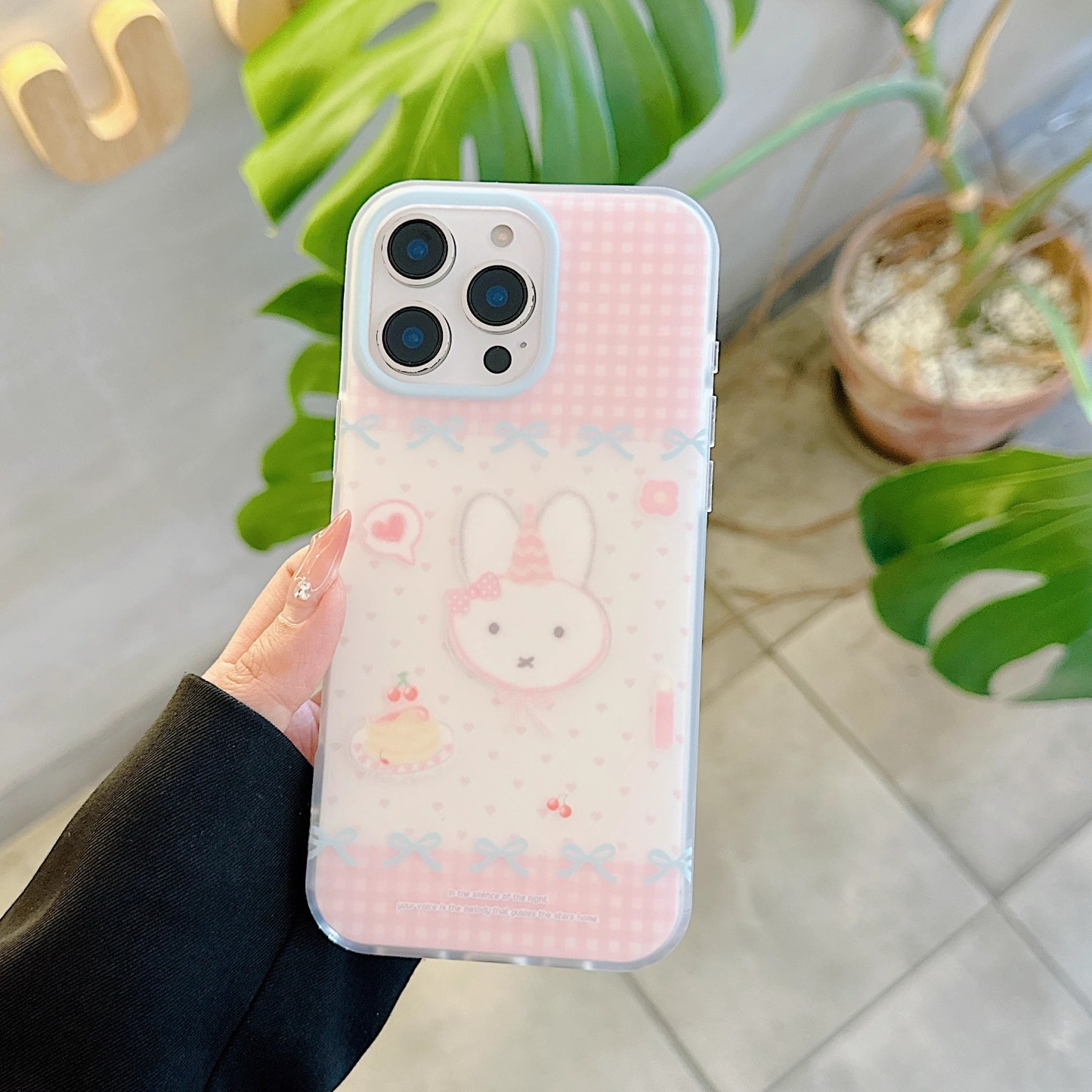 韓系卡通愛心鬆餅米菲兔手機殼-ZUIHANG SHOP