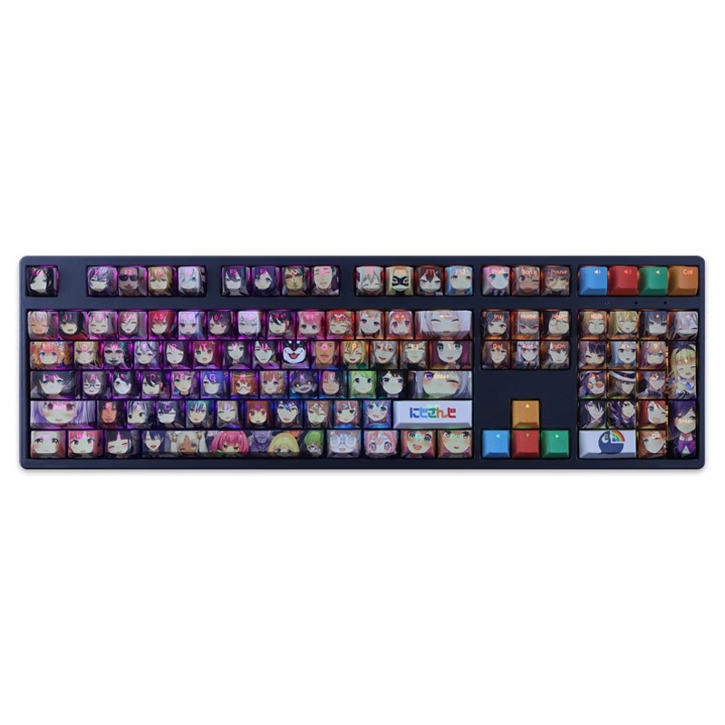 彩虹社全角色透光RGB108鍵標準配列衛星軸鍵帽-ZUIHANG SHOP