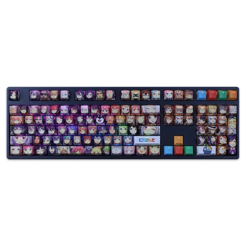 彩虹社全角色透光RGB108鍵標準配列衛星軸鍵帽-ZUIHANG SHOP