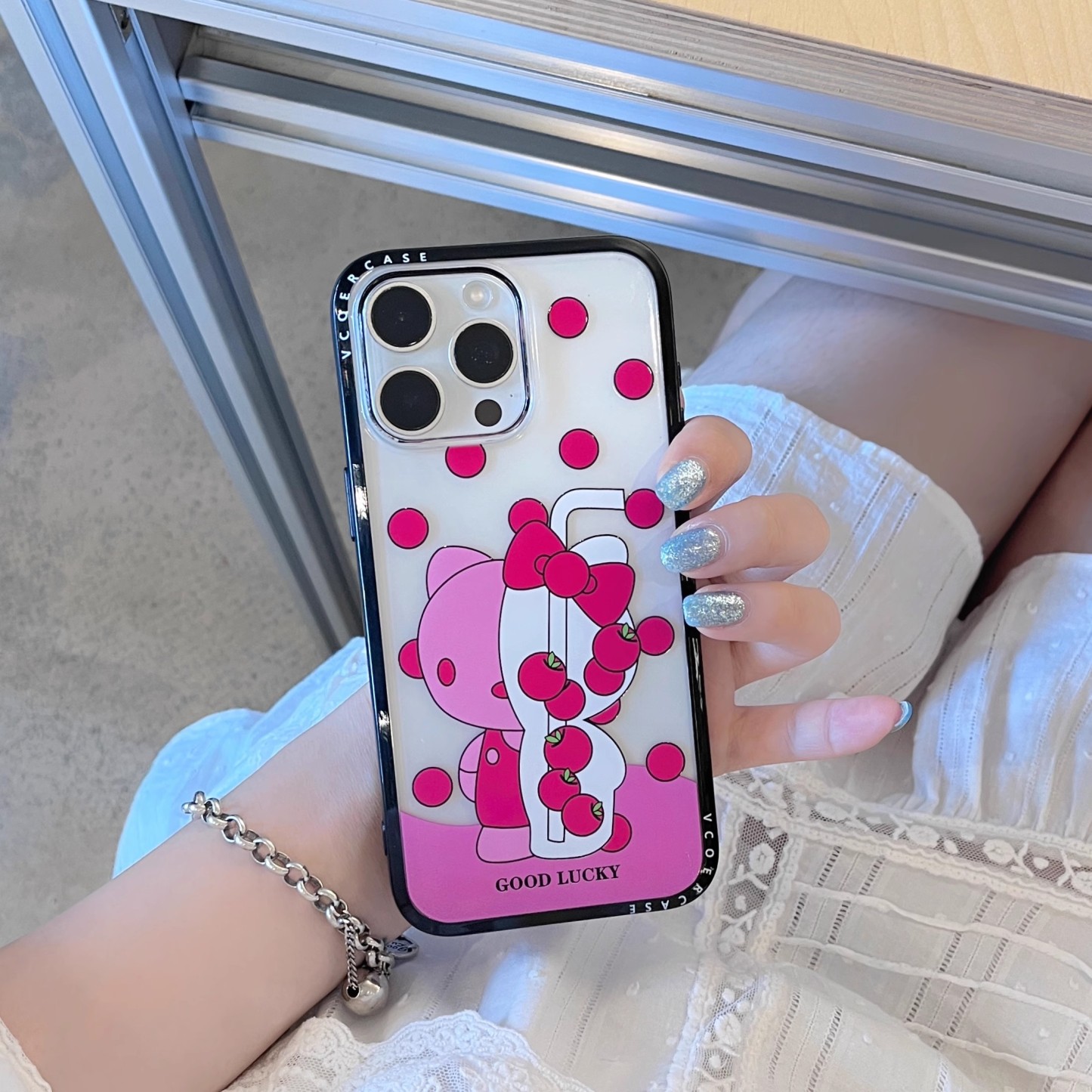 韓系波點凱蒂貓手機殼-ZUIHANG SHOP