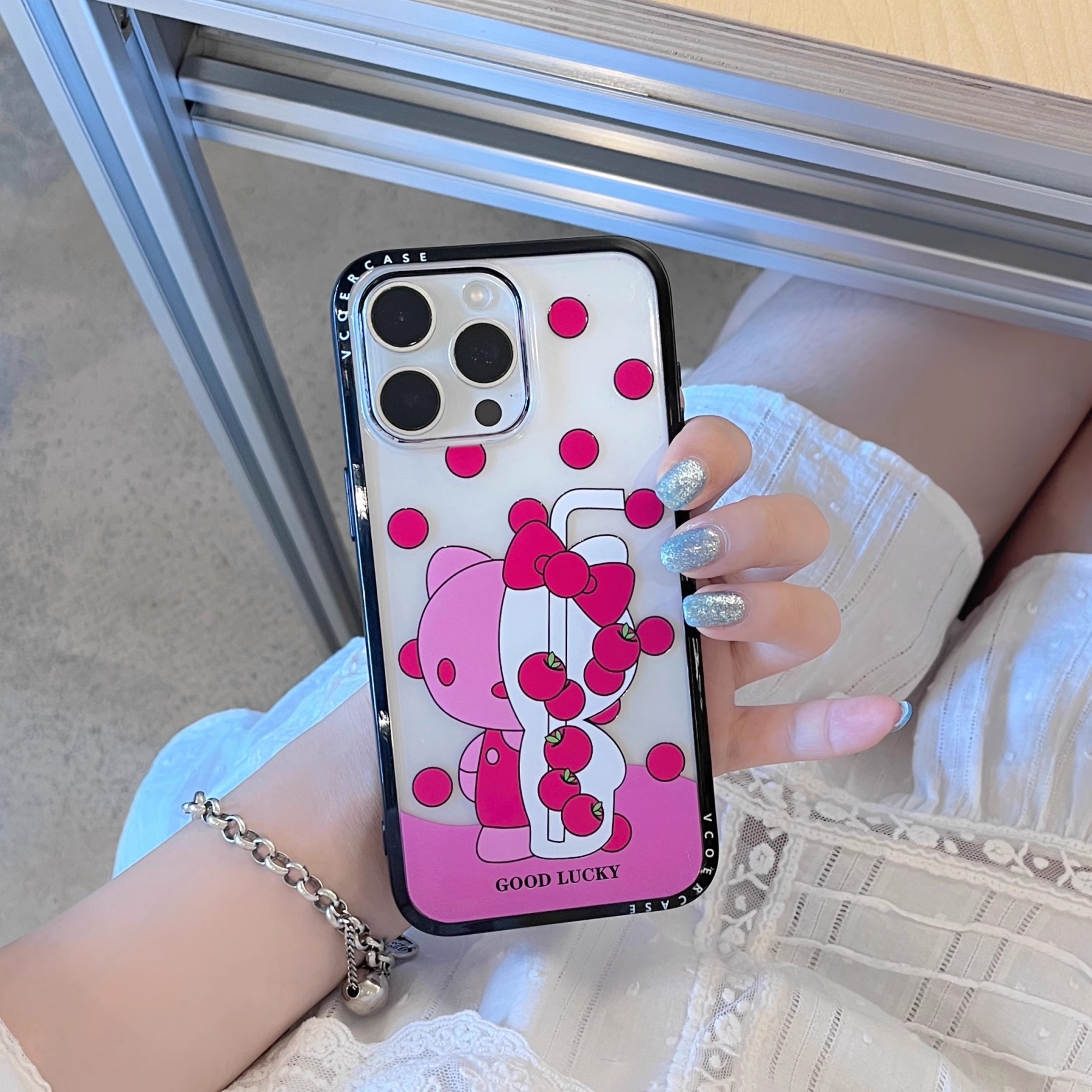 韓系波點凱蒂貓手機殼-ZUIHANG SHOP