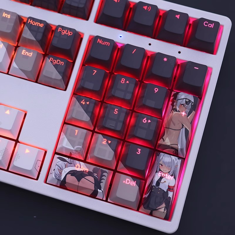 銀鏡伊織透光RGB108鍵標準配列衛星軸鍵帽-ZUIHANG SHOP