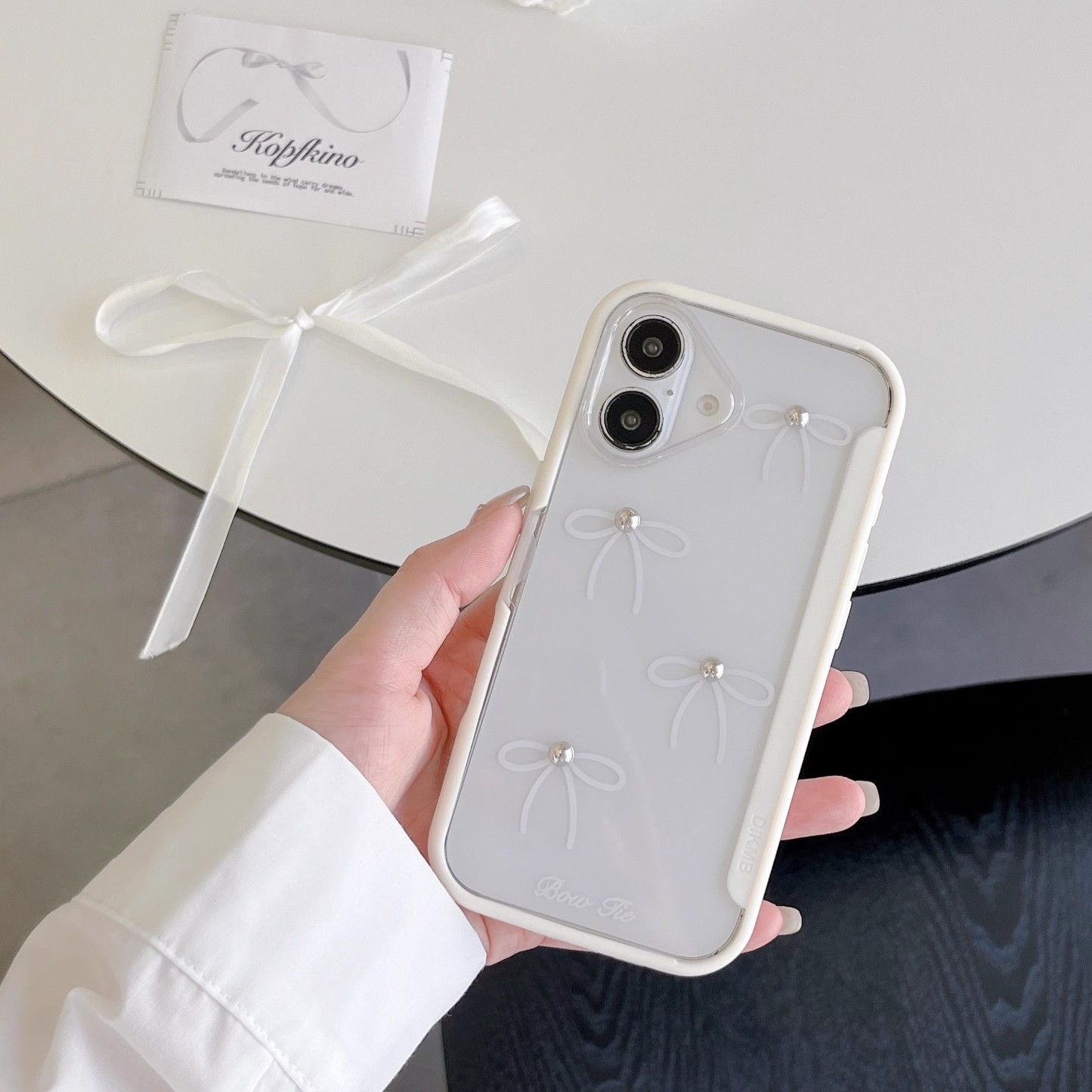 韓系波點蝴蝶結手機殼-ZUIHANG SHOP