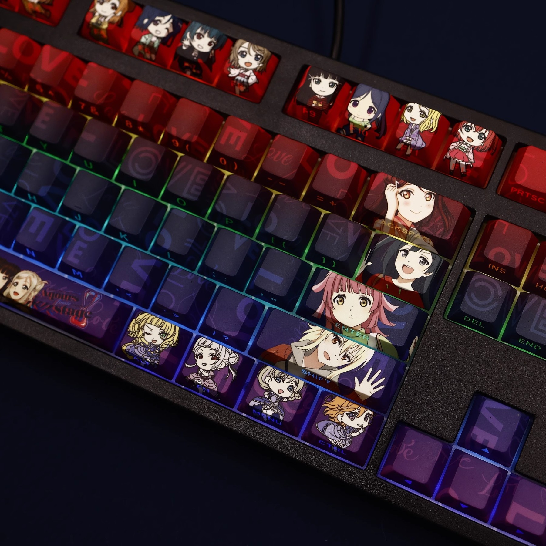 LoveLive!Sunshine 108鍵 標準配列 衛星軸鍵帽-ZUIHANG SHOP