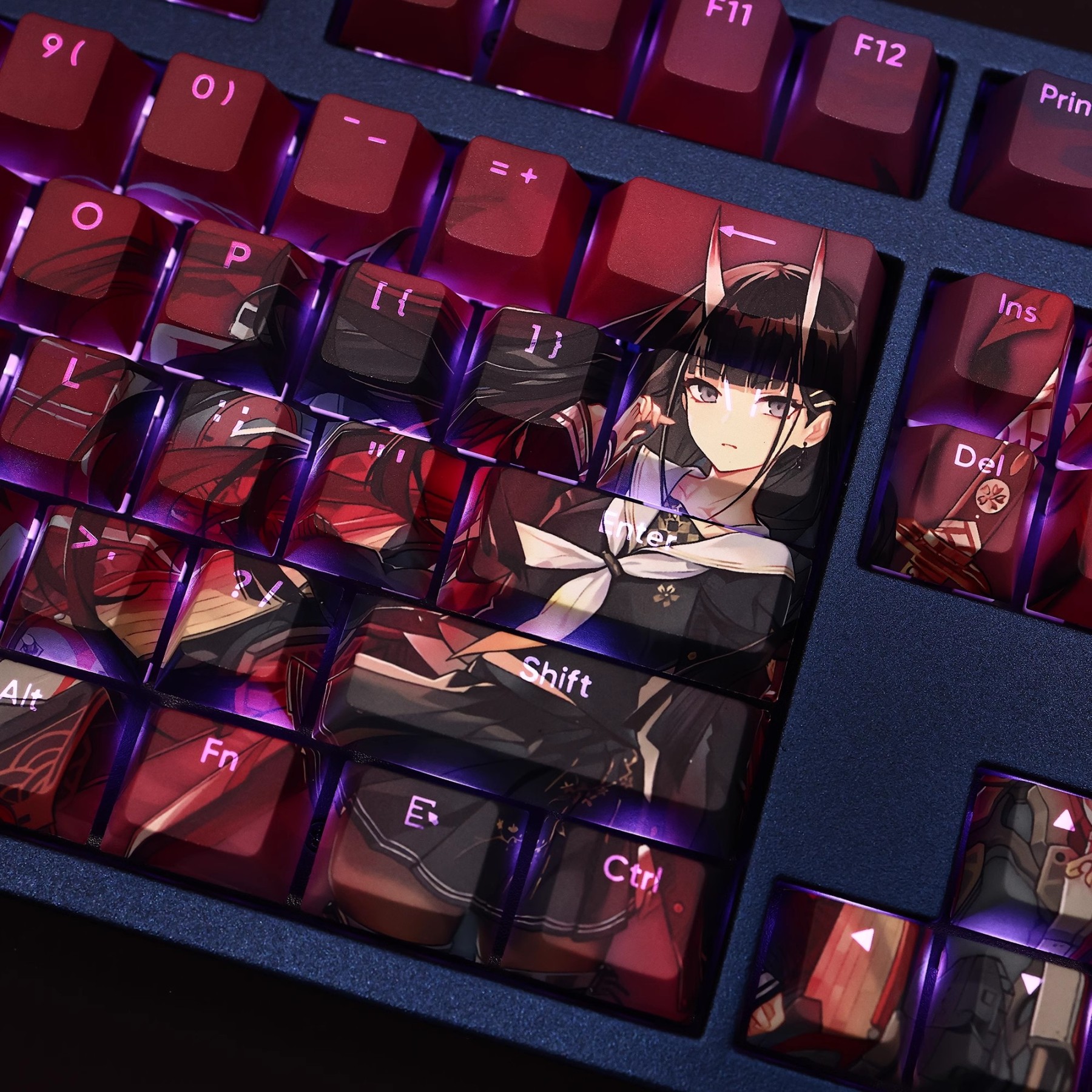 能代透光RGB108鍵標準配列衛星軸鍵帽